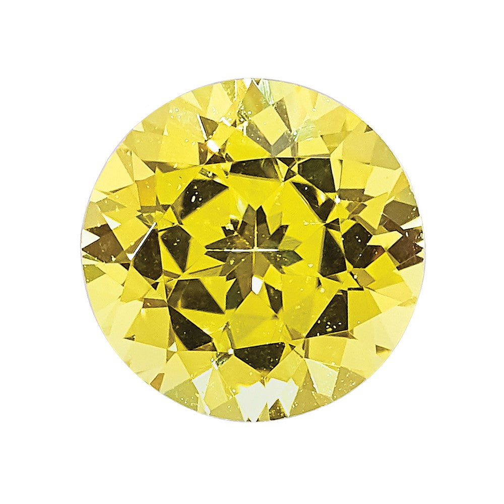 Canary Yellow Sapphire GEM Quality 1.75mm Round Diamond-Cut