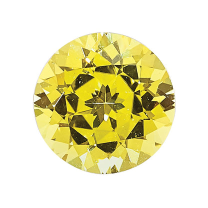 1.75mm Round Diamond-cut Canary Yellow Sapphire GEM Quality
