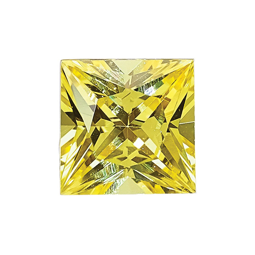 2.25mm Princess Canary Yellow Sapphire GEM Quality
