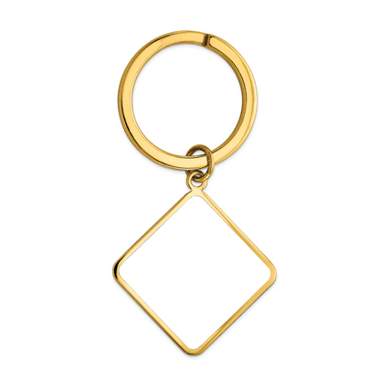 Sterling Silver/Gold-plated Picture Jewelry Key Chain