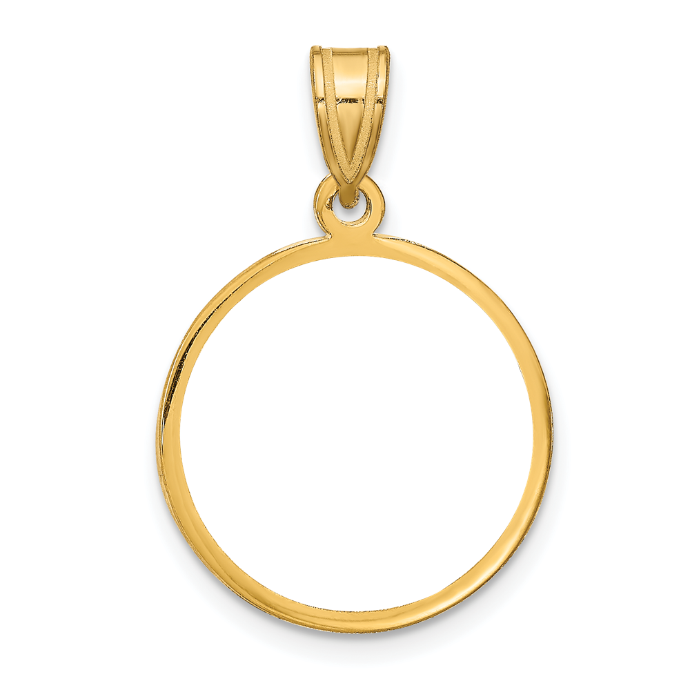 Sterling Silver/Gold-plated Medium Picture Jewelry Disc Pendant