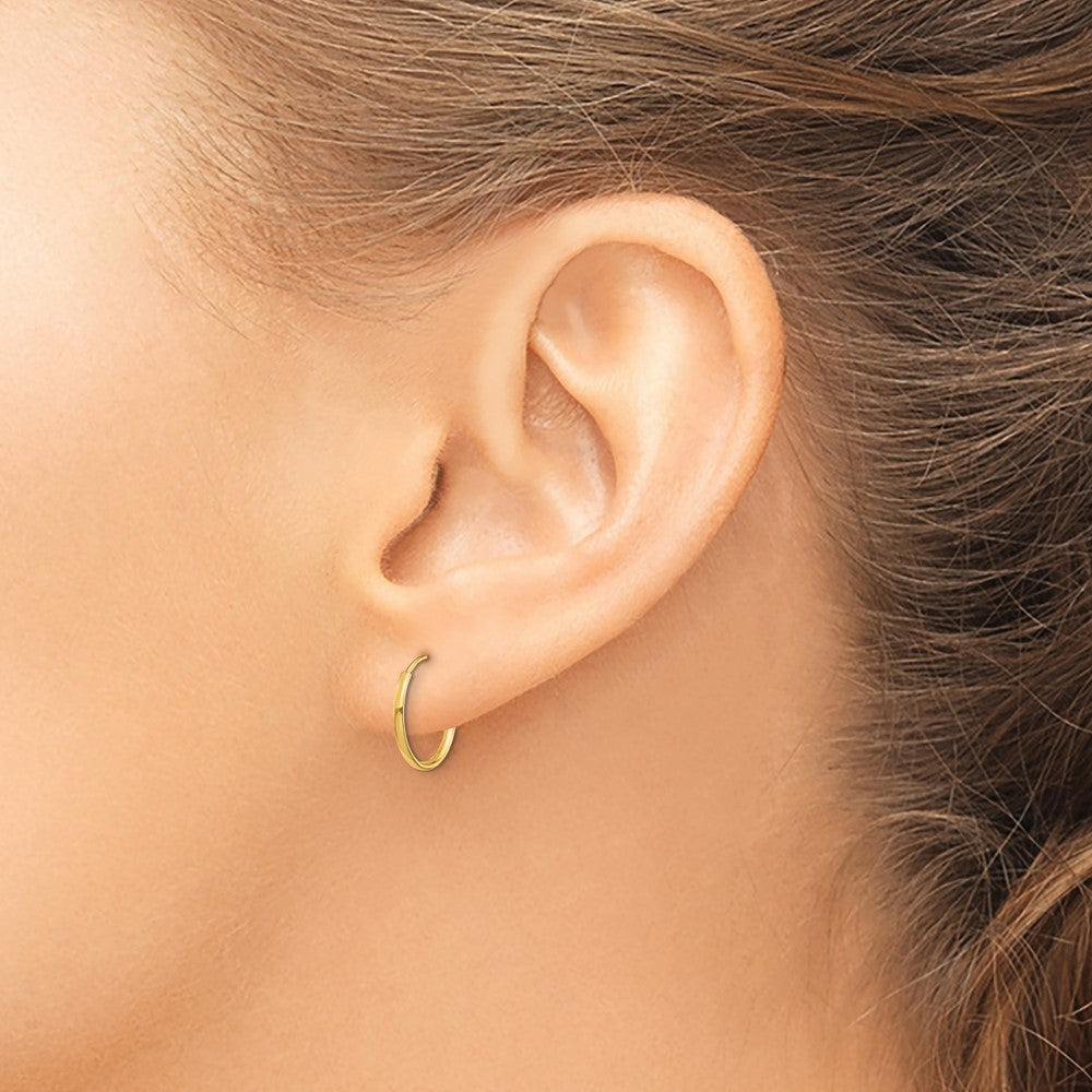 14k Madi K 5mm Round CZ September Birthstone Post Earrings