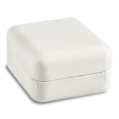 14k Madi K 3mm Round Genuine White Topaz Birthstone Heart Screwback Post Earrings