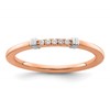 14k Two-Tone Stackable Expressions Diamond Ring