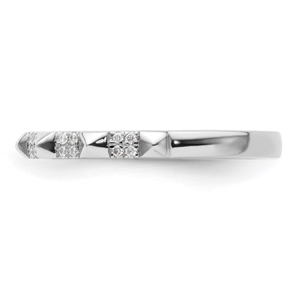 14k White Gold Stackable Expressions Diamond Ring
