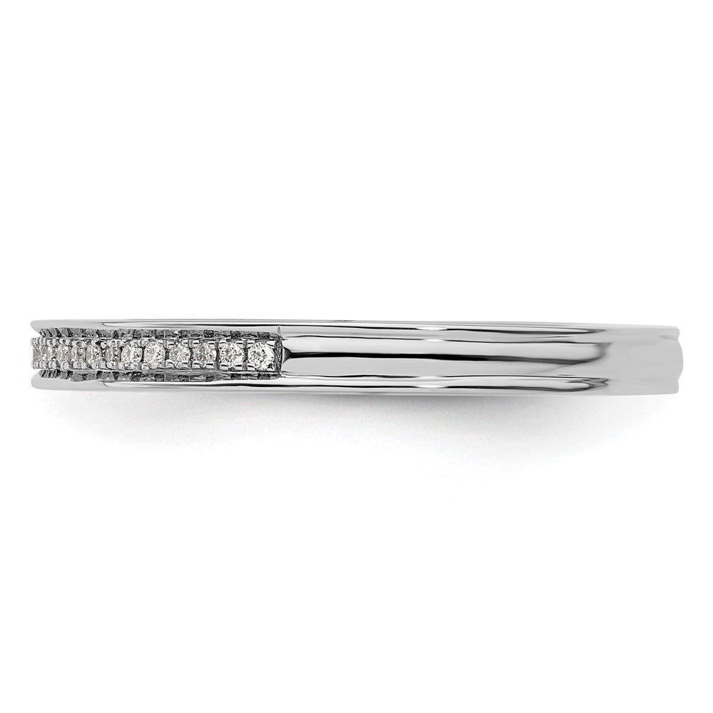 14k White Gold Stackable Expressions Diamond Ring