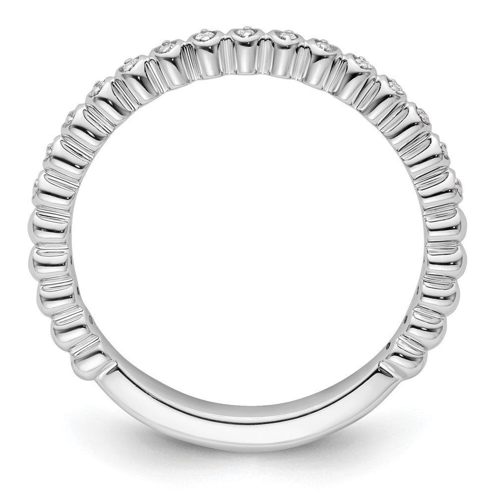 14k White Gold Stackable Expressions Diamond Ring