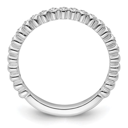 14k White Gold Stackable Expressions Diamond Ring