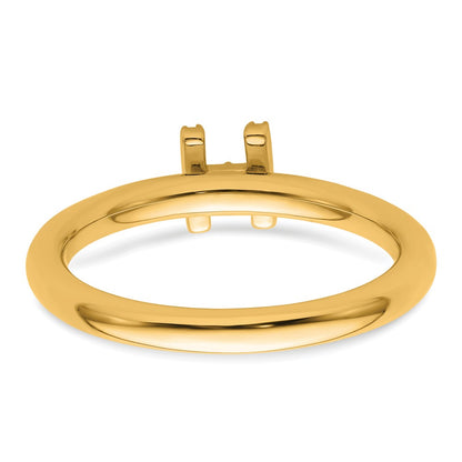 14K Stackable Diamond Initial H Size 7 Ring