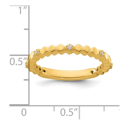 14k Stackable Expressions Diamond Ring