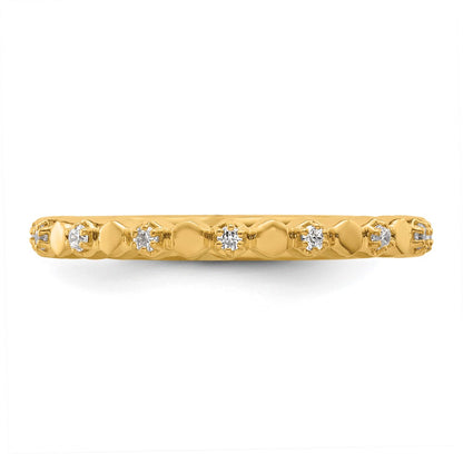 14k Stackable Expressions Diamond Ring