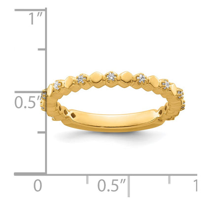14k Stackable Expressions Diamond Ring