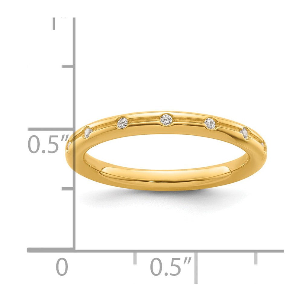 14k Stackable Expressions Diamond Ring