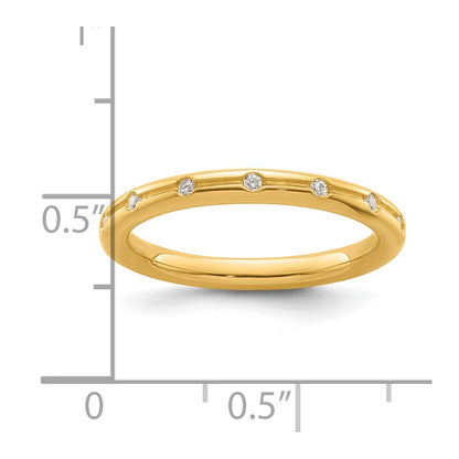 14k Stackable Expressions Diamond Ring