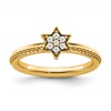 14k Stackable Expressions Diamond Star Ring