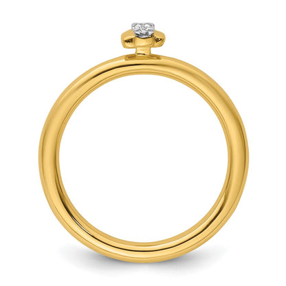 14k Stackable Expressions Diamond Ring