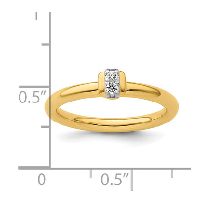 14k Stackable Expressions Diamond Ring