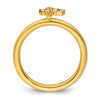 14k Stackable Expressions Diamond Cross Ring