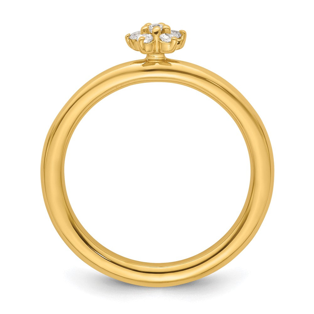 14k Stackable Expressions Diamond Star Ring