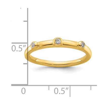14k Stackable Expressions Diamond Ring