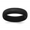 Silicone Black 5.7mm Domed Band Size 8