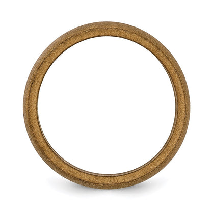 Silicone Bronze Metallic 5.7mm Domed Band Size 6