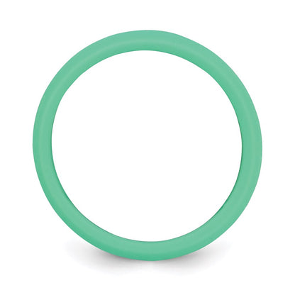Silicone Mint Green 5.7mm Domed Band Size 8