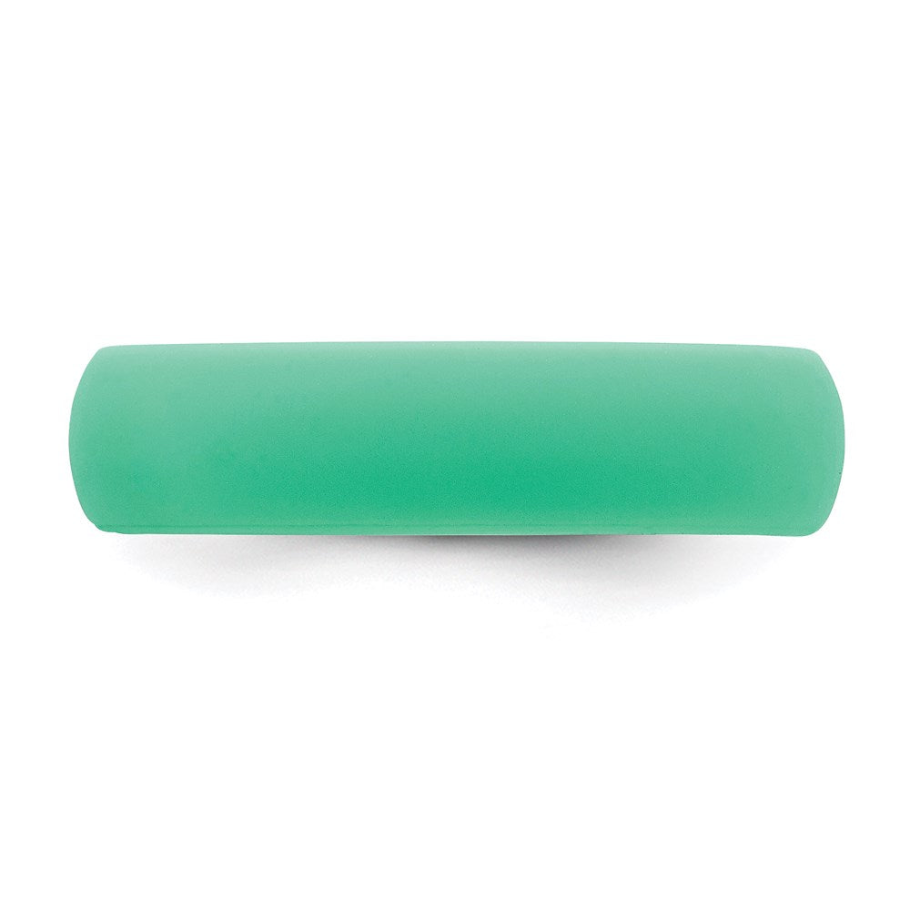 Silicone Mint Green 5.7mm Domed Band Size 10