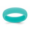 Silicone Sky Blue 5.7mm Domed Band Size 6