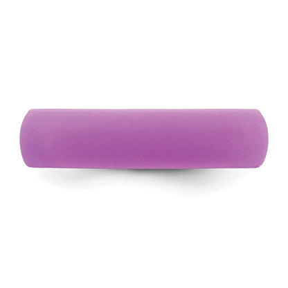 Silicone Purple 5.7mm Domed Band Size 7