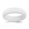 Silicone White 5.7mm Domed Band Size 6