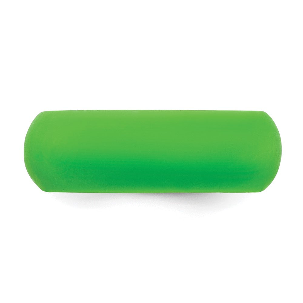 Silicone Green 8mm Domed Band Size 11