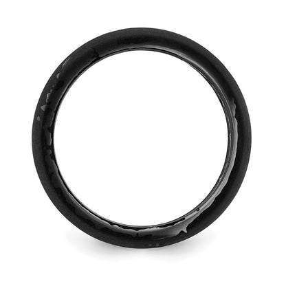 Silicone Black and Grey Camouflage 8.7mm Domed Band Size 11