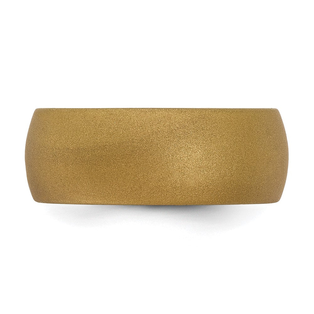 Silicone Bronze Metallic 8.7mm Domed Band Size 14