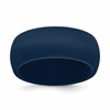 Silicone Navy Blue 8.7mm Domed Band Size 12