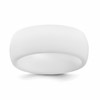 Silicone White 8.7mm Domed Band Size 14