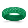 Silicone Green Mermaid Pattern 5.7mm Domed Band Size 5