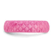 Silicone Pink Mermaid Pattern 5.7mm Domed Band Size 8