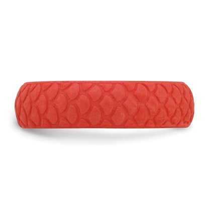 Silicone Red Mermaid Pattern 5.7mm Domed Band Size 6
