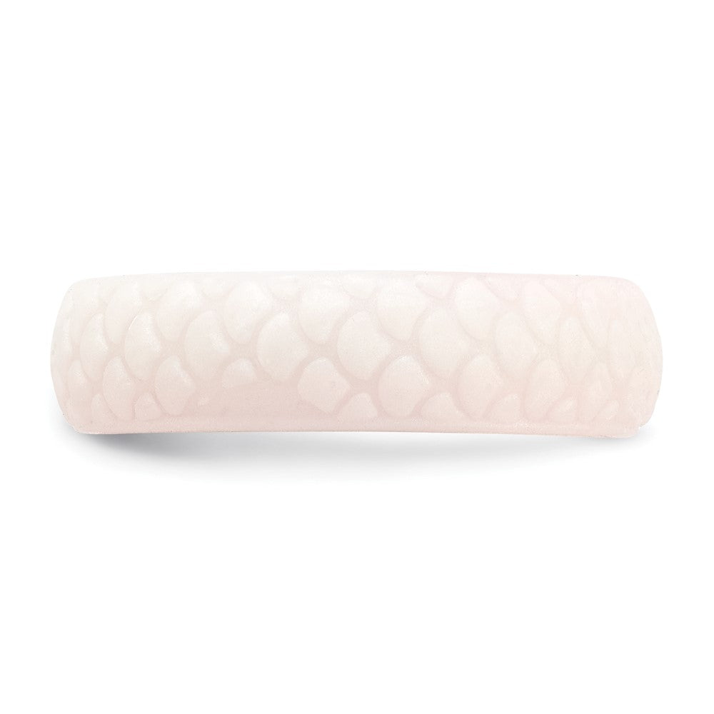 Silicone White Mermaid Pattern 5.7mm Domed Band Size 5