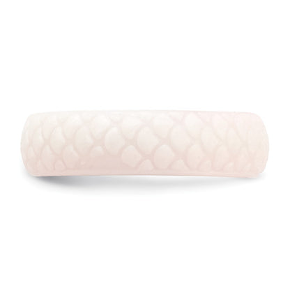 Silicone White Mermaid Pattern 5.7mm Domed Band Size 8