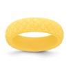 Silicone Yellow Mermaid Pattern 5.7mm Domed Band Size 7