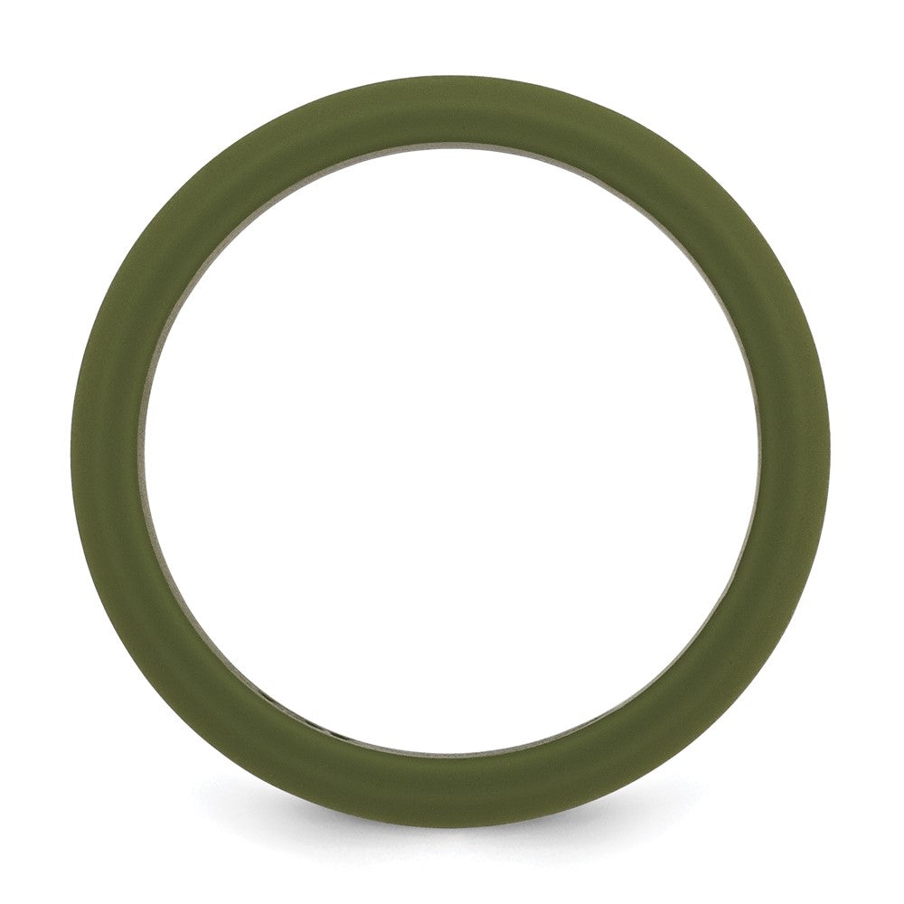 Silicone Olive Green 8mm Band