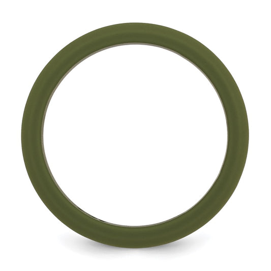 Silicone Olive Green 8mm Band
