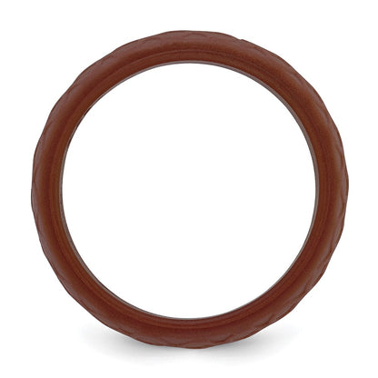 Silicone Metallic Bronze 8.70mm Fish Scale Pattern Band