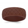 Silicone Metallic Bronze 8.70mm Fish Scale Pattern Band