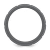 Silicone Dark Gray 8mm Grid Pattern Band