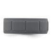 Silicone Dark Gray 8mm Grid Pattern Band