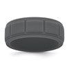 Silicone Dark Gray 8mm Grid Pattern Band