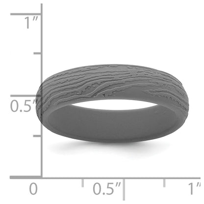 Silicone Gray 5.70m Wood Grain Pattern Band